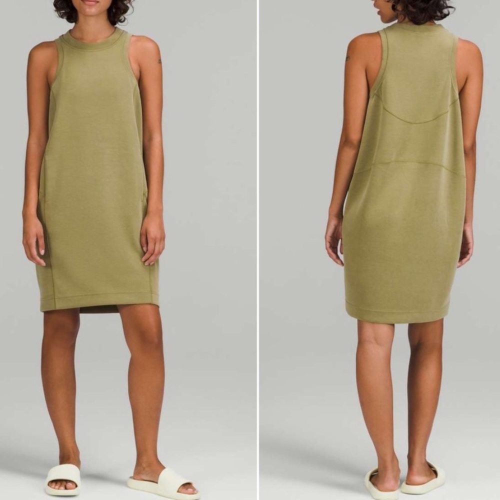lululemon athletica Olive Green Sleeveless Mini Dress